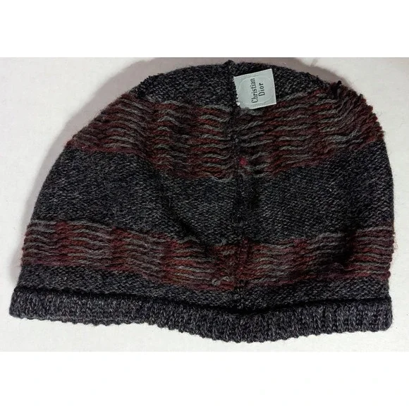 Vintage Christian‎ Dior Winter Hat Beanie Style Multicolor READ